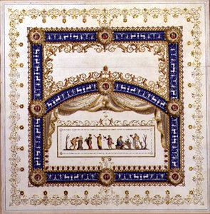 Entwurf für eine neoklassizistische Decke von Agostino (attr.) Brunias