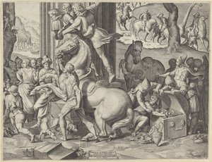 Anbetung durch die Könige (unten rechts) von Agostino Carracci