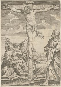 Kreuzigung von Agostino Carracci