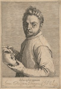 Porträt von Giovanni Gabrielli, genannt „Il Sivello“ von Agostino Carracci
