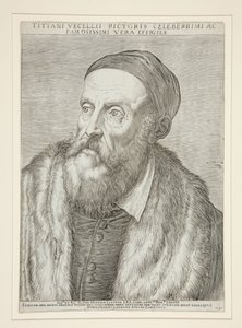 Tiziano Vecellio (Tizian) von Agostino Carracci