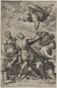 Versuchung des Heiligen Antonius von Agostino Carracci