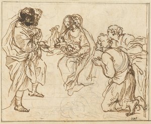 Die Anbetung der Hirten von Agostino Masucci