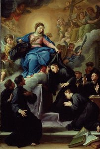 Die Madonna mit den sieben Gründern des Servitenordens von Agostino Masucci