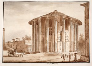 Der Tempel des Hercules Victor, 1833 von Agostino Tofanelli