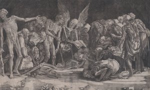 Skelette, datiert 1518 von Agostino Veneziano