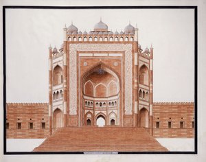Das Tor von Futtypore, Sicri, ca. 1815 von Agra School
