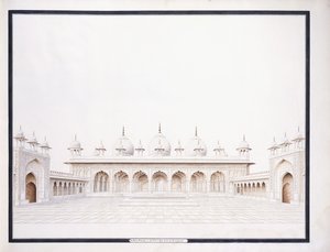 Die Moti Musjid im Fort von Agra, ca. 1815 von Agra School
