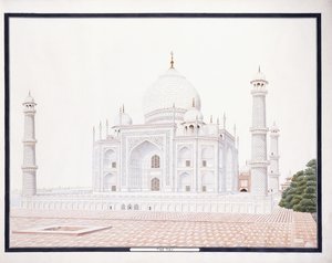 Der Taj, ca. 1815 von Agra School