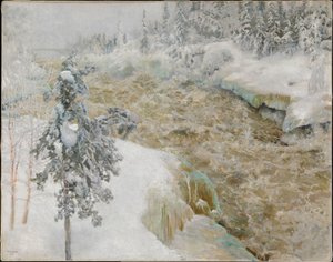 Imatra im Winter von Akseli Gallen-Kallela