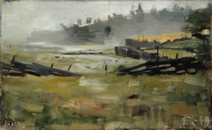 Nebelige Landschaft von Akseli Gallen-Kallela