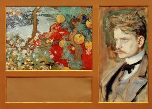 En Saga - Fantastische Landschaft mit Porträt Jean Sibelius