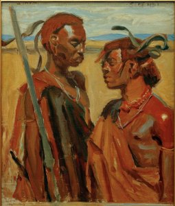 Zwei Massai-Krieger