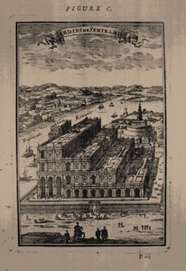 Hängende Gärten der Semiramis, 1683 von Alain Manesson Mallet