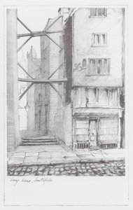 Londoner Gassen: Long Lane, Smithfield von Alan Stapleton