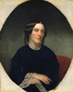 Porträt von Harriet Beecher Stowe 1811-1896, 1853 von Alanson Fisher