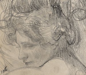 Kopf einer Frau, ca. 1890