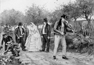 Illustration des Romans „Madame Bovary“ von Gustave Flaubert (1821-1880). Illustration von Albert Fourie (1854-1937) von Albert Auguste Fourie