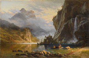 Indianer beim Speerfischen