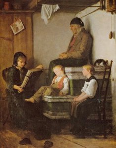 Sonntagnachmittag von Albert Anker