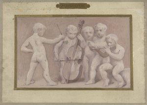 Skizze für den Festsaal des Hôtel de Ville de Paris: Musik von Albert Aublet