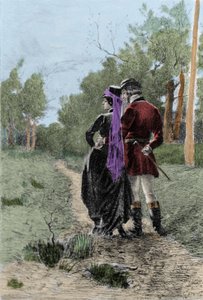 Illustration des Romans „Madame Bovary“ von Gustave Flaubert. Illustration von Albert Fourie