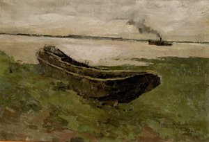 Die Schelde in Doel von Albert Baertsoen
