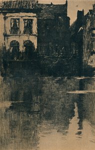 Vielles Maisons am Wasser, um 1886-1906, 1906-7 von Albert Baertsoen