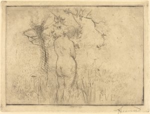 Eva vor dem Apfelbaum