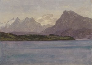 Alaskanische Küstenkette von Albert Bierstadt