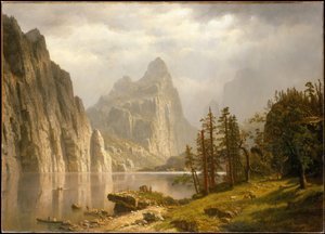 Merced River, Yosemite-Tal von Albert Bierstadt