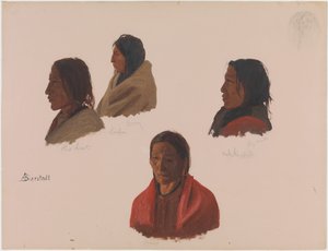 Studien von indianischen Führern in Fort Laramie von Albert Bierstadt