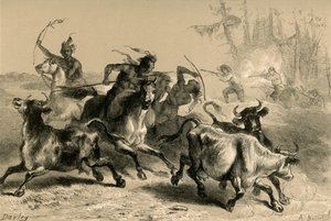 Indianer plündern Plantagen in South Carolina, 1877