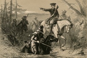 Major Washington auf seiner Mission zum französischen Kommandanten, 1877 von Albert Bobbett