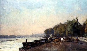 Suresnes im Herbst von Albert Charles Lebourg