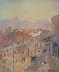 Die Allee in Paris nach einem Sturm