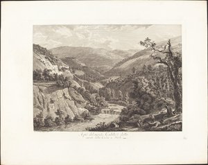 Am Fuße des Monte Catillo, genannt Monte della Croce in Tivoli von Albert Christoph Dies