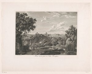 Bewachsene Mauer bei Villa Borghese von Albert Christoph Dies