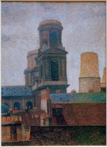 Die Türme, Saint-Sulpice von Albert Dubois Pillet