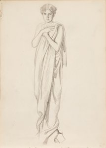 Aino Ackté als Alcestis, Skizze von Albert Edelfelt