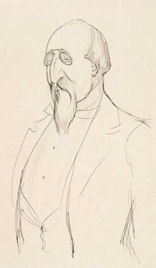 Karikatur von Leo Mechelin von Albert Edelfelt