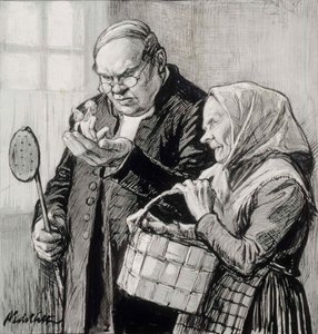 Illustration des kleinen Genies von Albert Edelfelt
