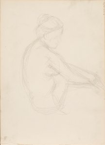 Sitzender Akt von Albert Edelfelt
