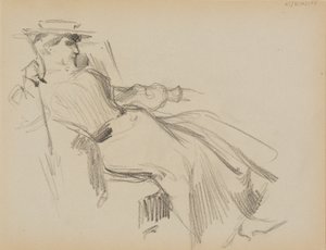 Sitzende Frau von Albert Edelfelt