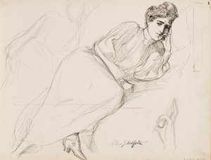 Ruhende Frau von Albert Edelfelt