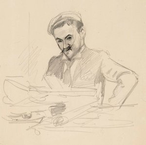 Porträt des Künstlers, Graf Louis Sparre von Albert Edelfelt