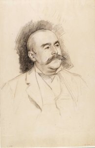 Porträt von Baron A. Portalis, Skizze von Albert Edelfelt