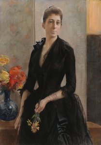 Porträt von Mme Weissgerber de Stragewicz, später Mme R. Berenger von Albert Edelfelt