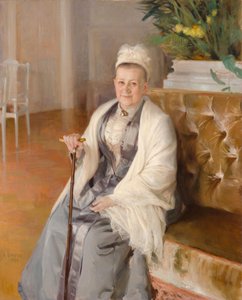 Porträt von Frau Anna Sinebrychoff von Albert Edelfelt
