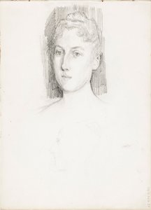 Porträt einer Frau von Albert Edelfelt